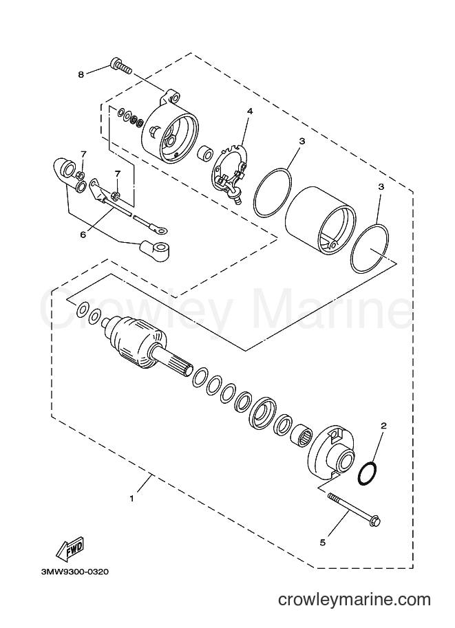 2000 Street Bike SR125 - SR125 (3MW9) [030] - STARTING MOTOR