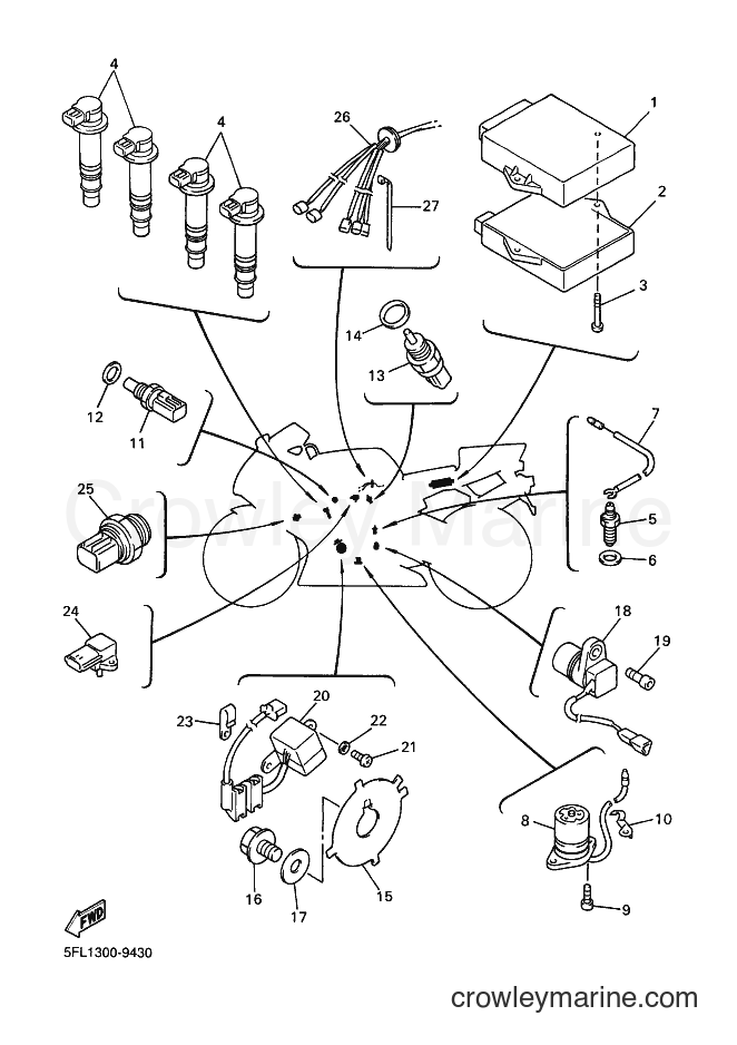 Yamaha Motors YZF-R7 (5FL1) [010] - ELECTRICAL 1