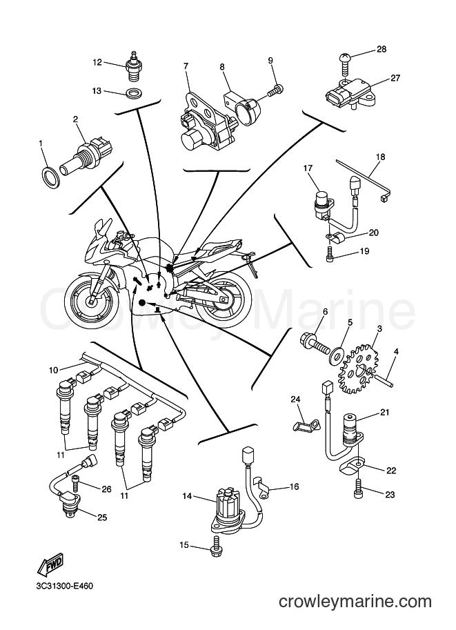 2006 Street Bike FZ1-S - FZ1-S (3C31) [050] - ELECTRICAL 1