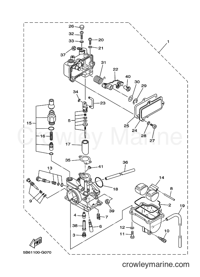2012 Dirt Bike TT-R110E - TT-R110E (5B6K) [010] - CARBURETOR