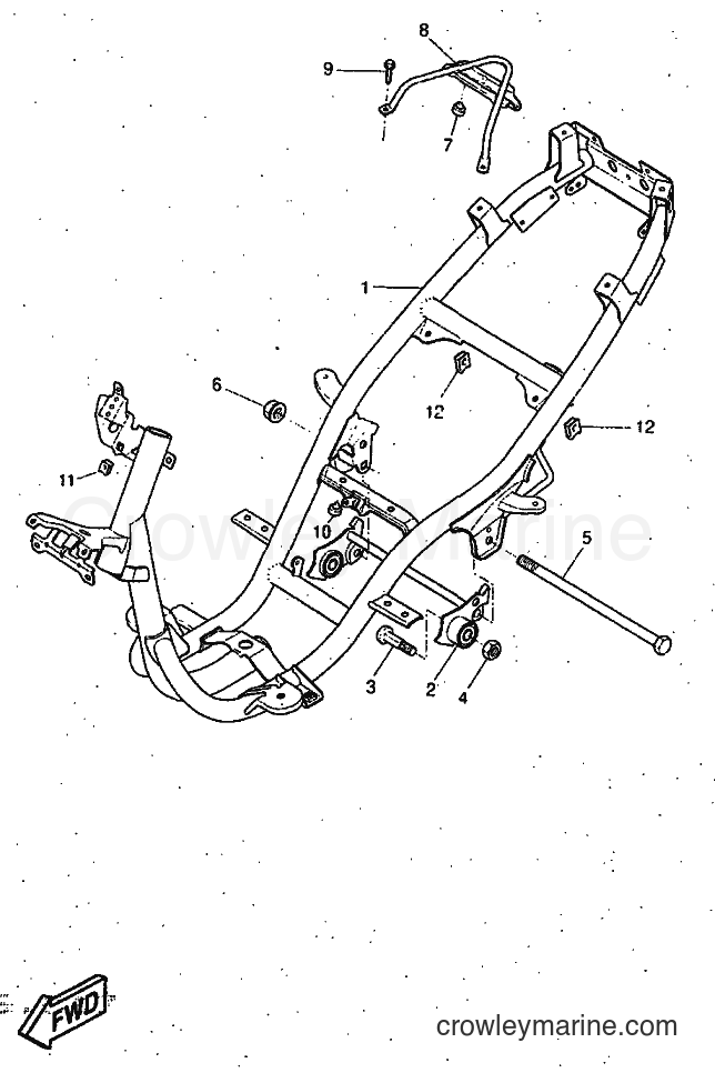 1997 Scooter YQ50 - YQ50 (5CN1) [999] - FRAME