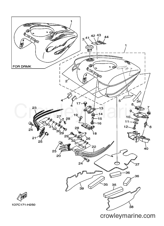 2009 Cruiser XV1900A - XV1900A (1D7C) [010] - FUEL TANK