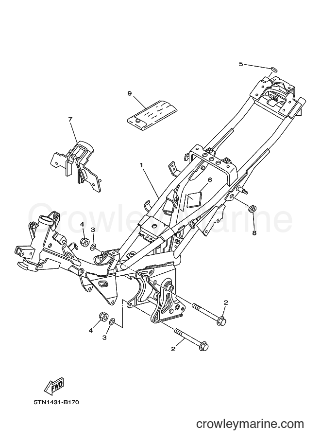 Yamaha Motors T110SE (2P09) [010] - FRAME