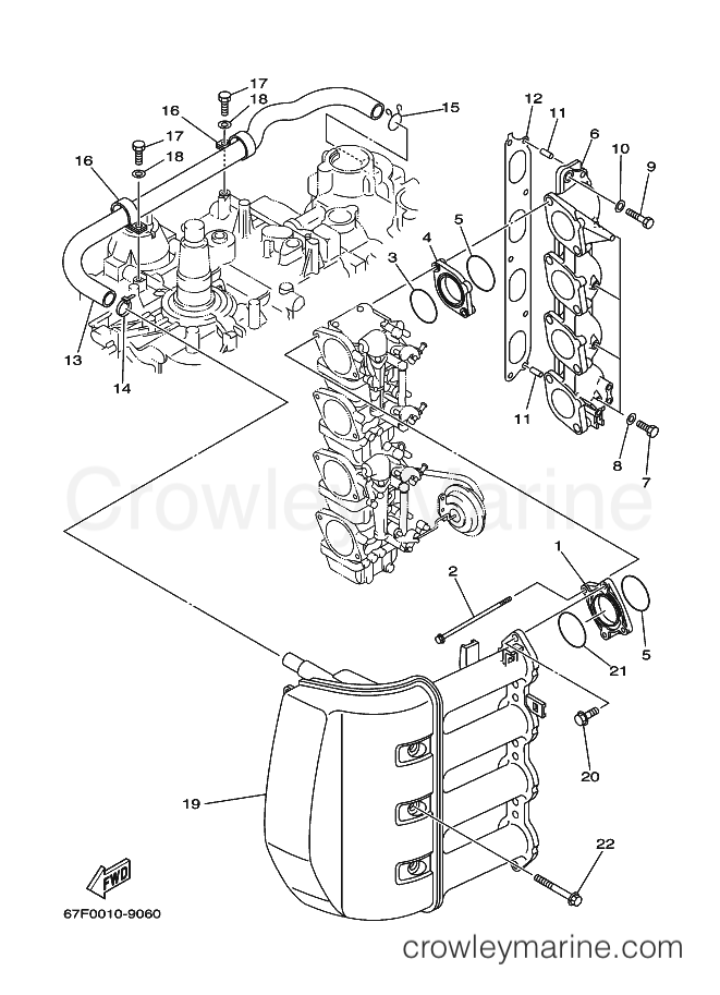 Yamaha Motors F100TLR (67F) [050] - INTAKE