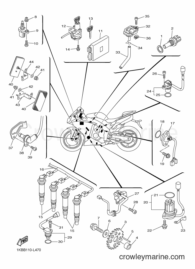 2014 Sport Bike YZF-R1 - YZF-R1 (2SG8) [010] - ELECTRICAL 1