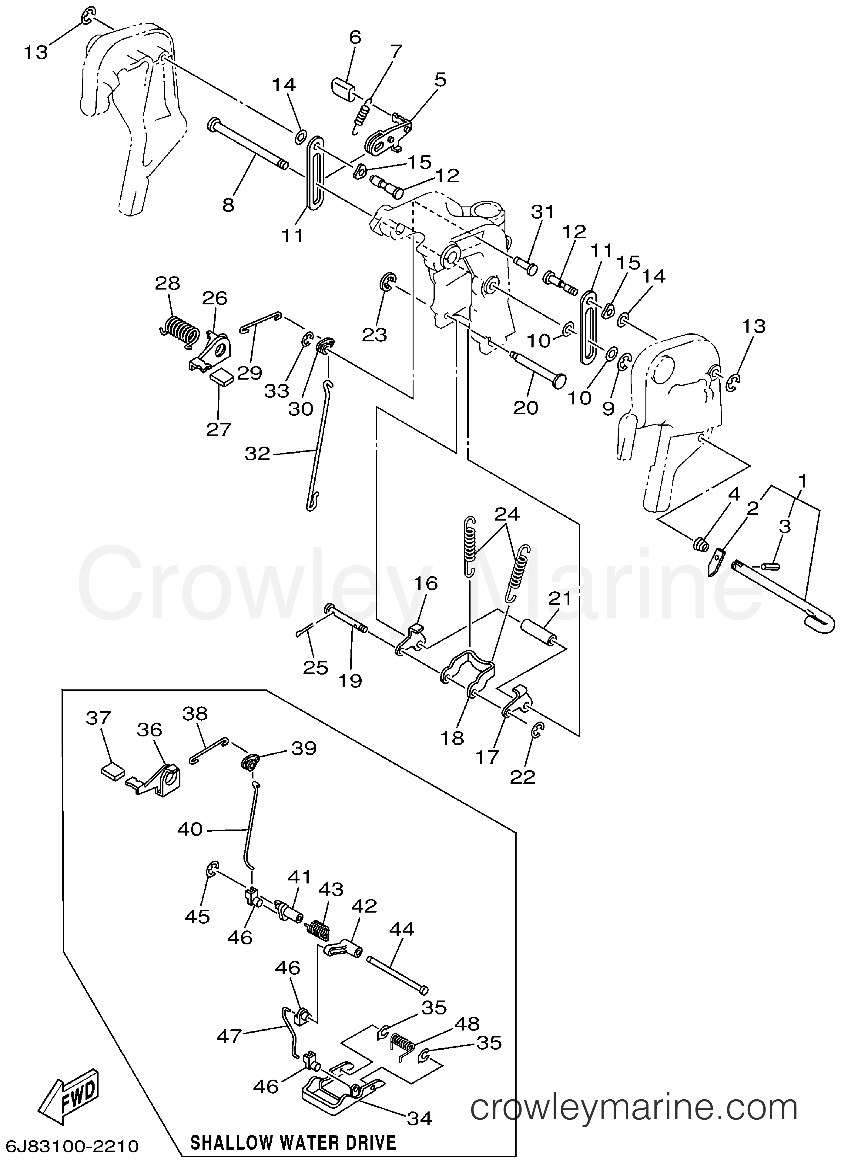 Yamaha Motors 30MSHA - BRACKET 2