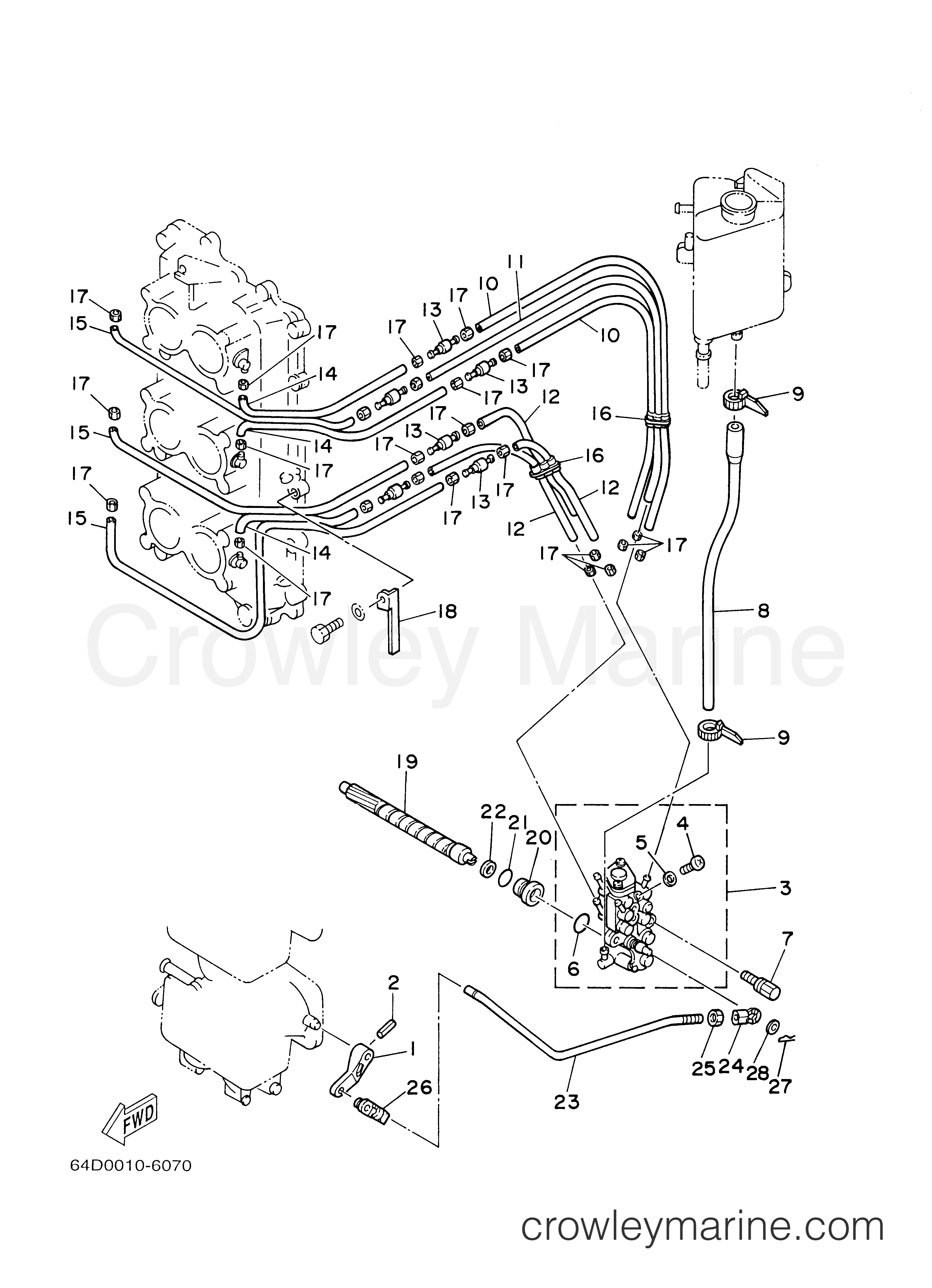 Yamaha Motors 150TXRD - OIL PUMP