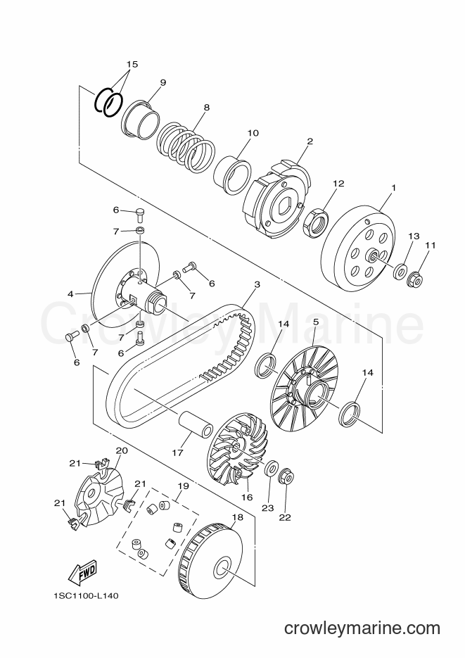 2012 ATV YFM300 - YFM300 (1SC2) [010] - CLUTCH
