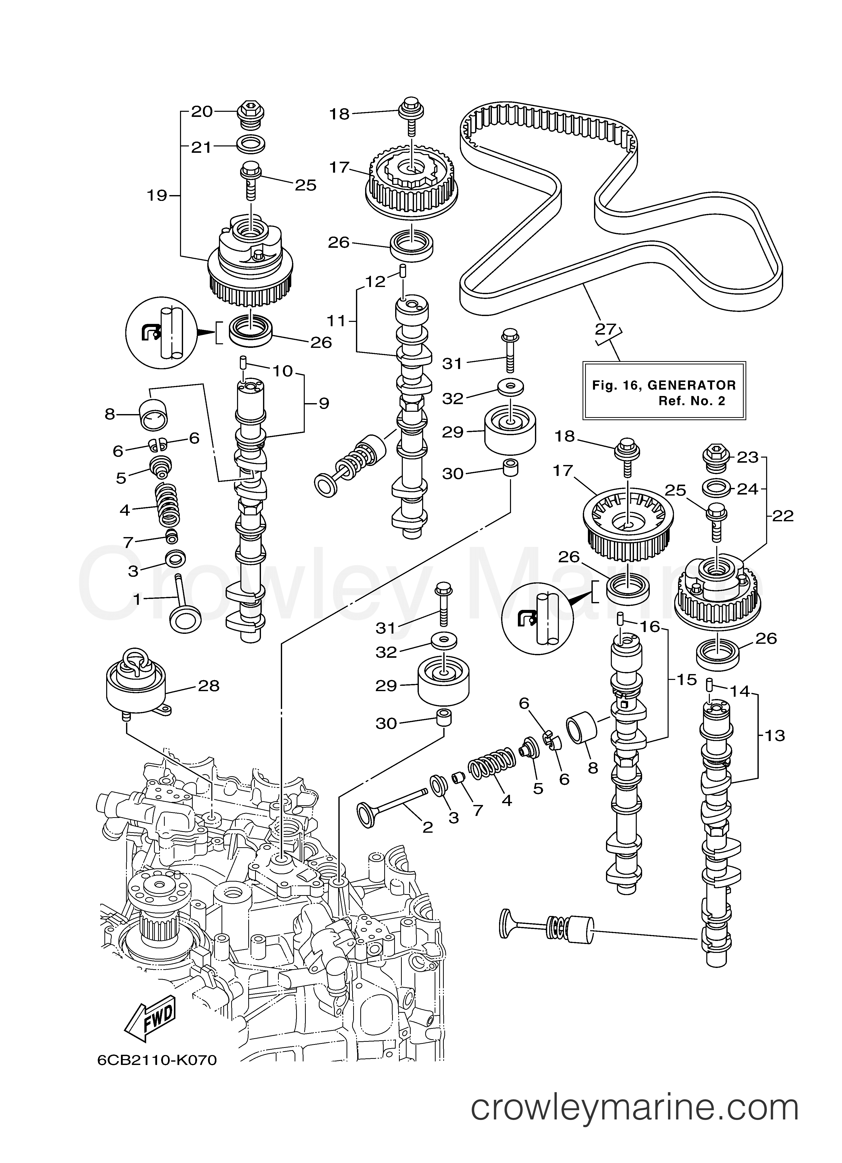 Yamaha Motors LF250UCA - VALVE