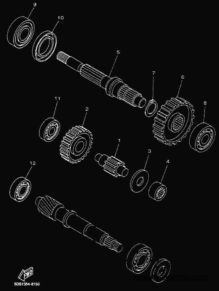 2000 Scooter YP125E - YP125E (5DSC) [010] - TRANSMISSION