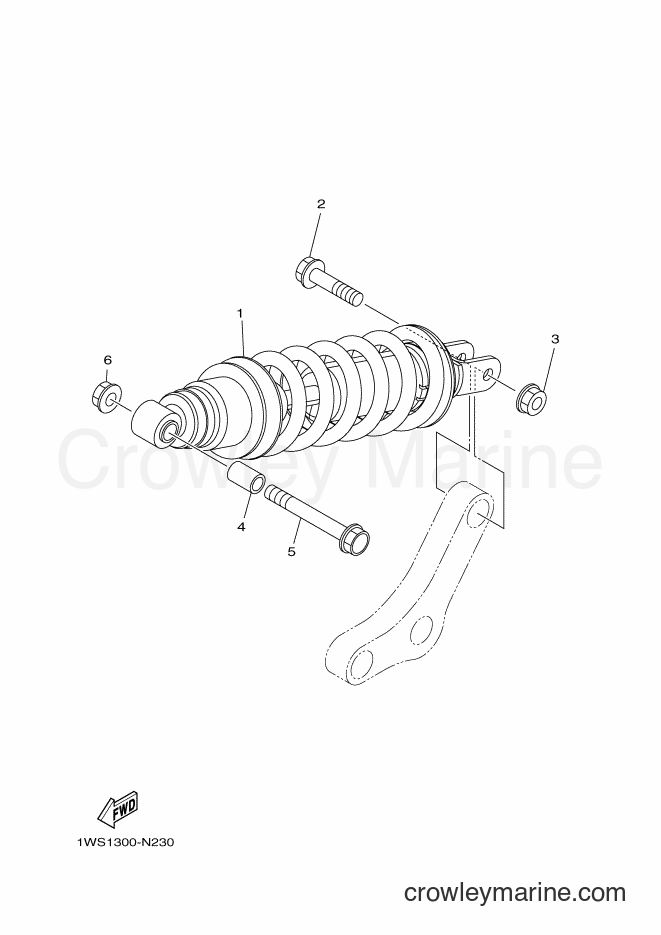 Yamaha Motors FZ07FC (2RC2) [010] - REAR SUSPENSION