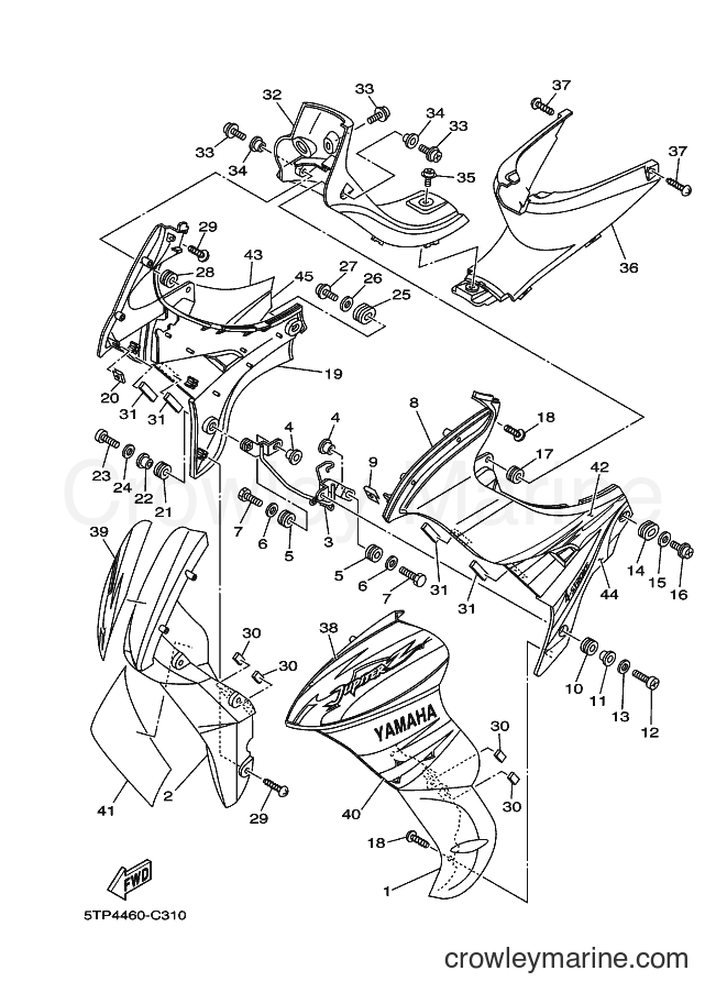 Yamaha Motors T110SE (5TP5) [010] - LEG SHIELD
