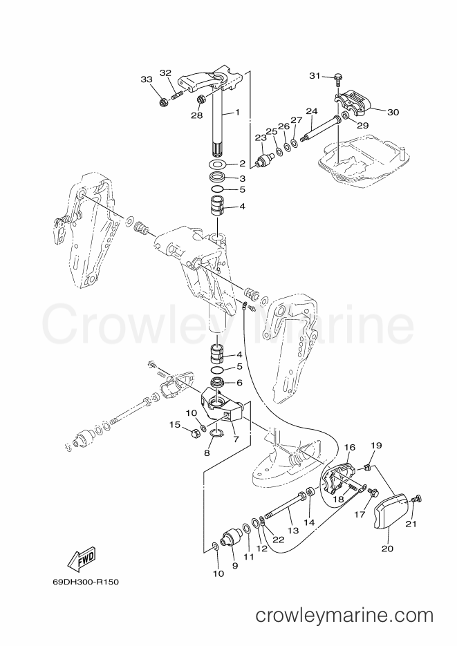 Yamaha Motors E60HMHDL (69DH) [040] - BRACKET 2