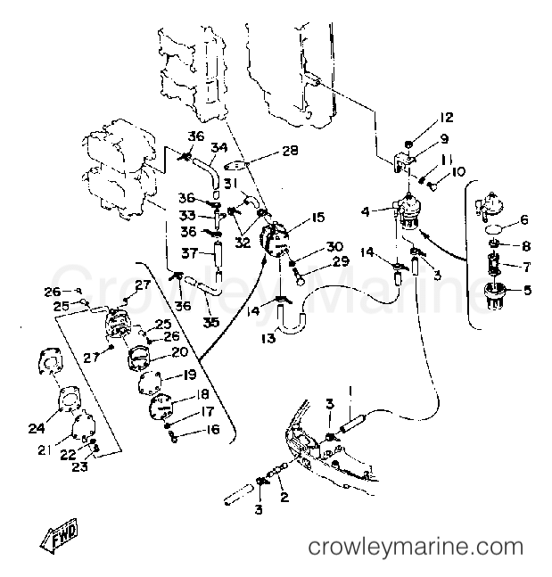 Yamaha Motors 115TXRP - FUEL SYSTEM