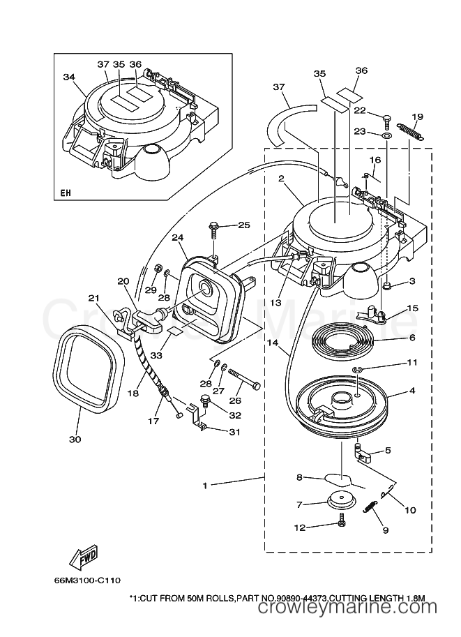 Yamaha Motors F15MLHE (66M5) [130] - STARTER