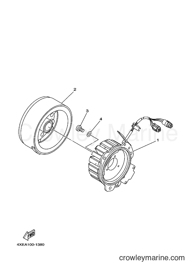 Yamaha Motors YFM250 (4XEC) [010] - GENERATOR