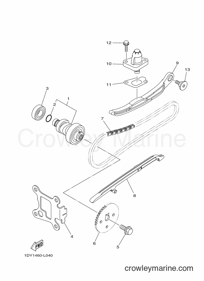 2012 Scooter T115FSEC - T115FSEC (1DY2) [010] - CAMSHAFT & CHAIN