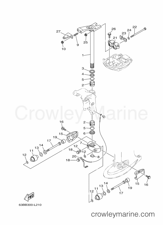 Yamaha Motors 40VEO (63CC) [170] - BRACKET 3