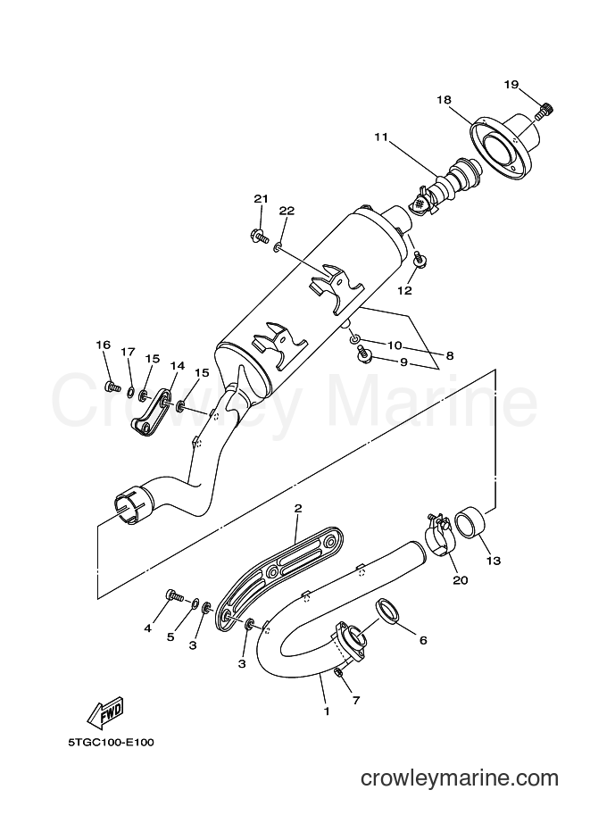 2007 ATV YFZ450 - YFZ450 (5D39) [010] - EXHAUST