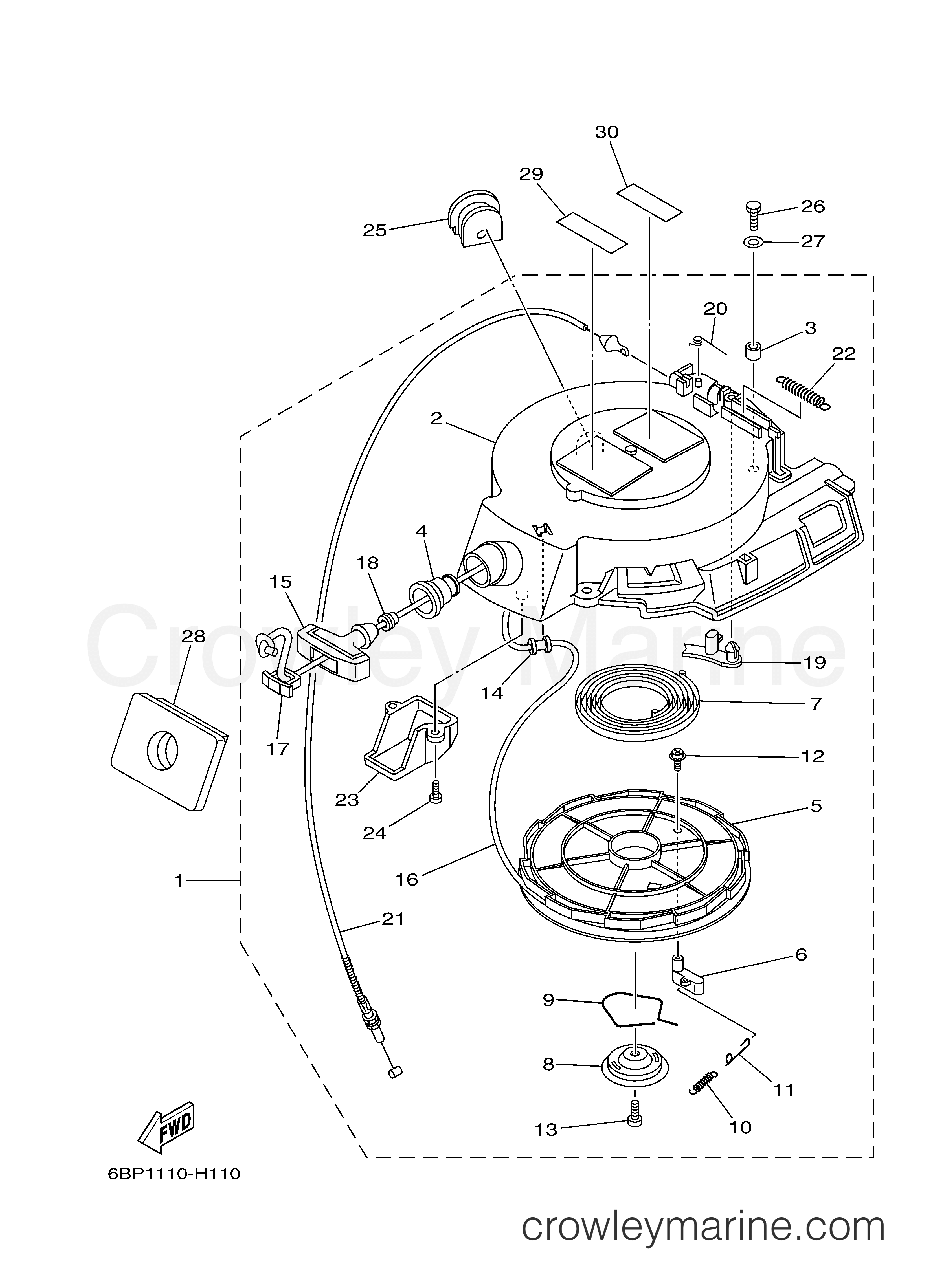 Yamaha Motors F25LMHA - STARTER