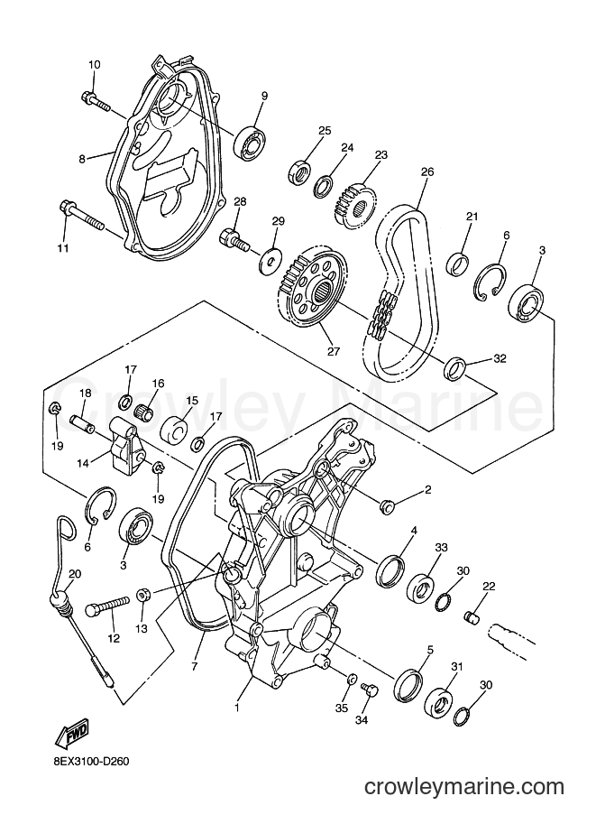 2005 Snowmobile SXV60 - SXV60 (8EX3) [020] - TRACK DRIVE 2