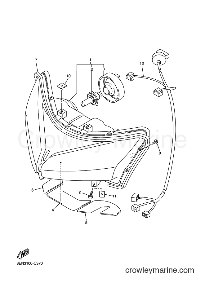 Yamaha Motors SXV60VT (8FD1) [020] - HEADLIGHT