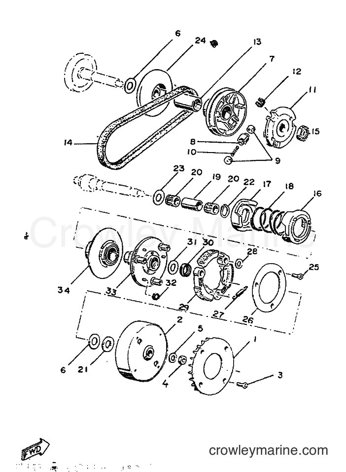 1986 Scooter ME50 - ME50 (1TK) [999] - CLUTCH