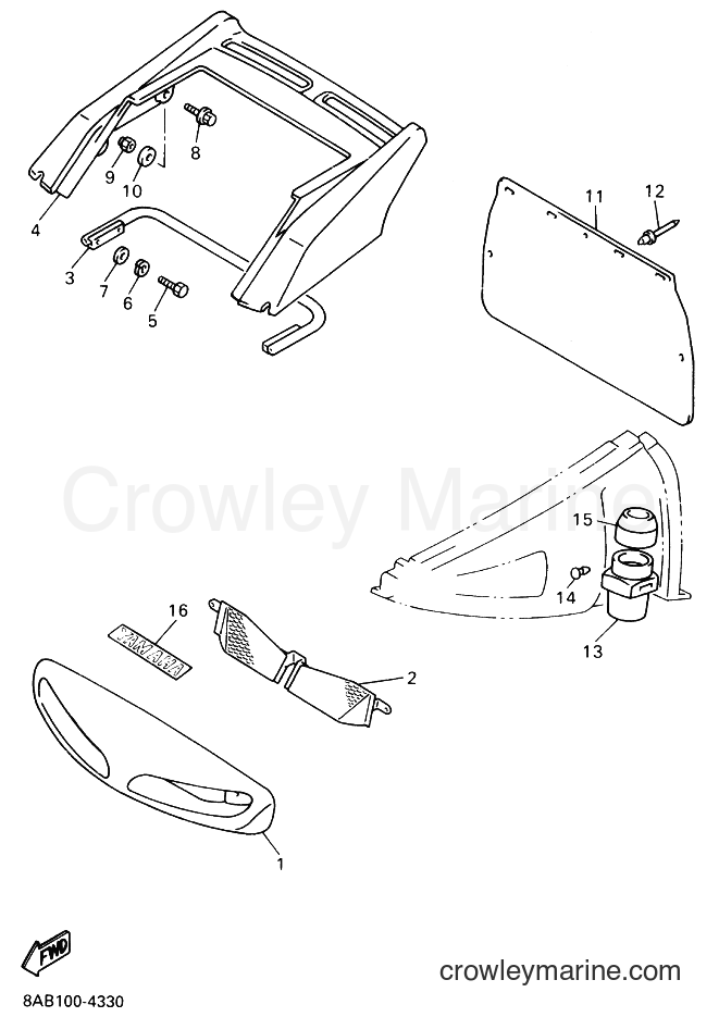 Yamaha Motors VX600ST (8CE2) [010] - BUMPER
