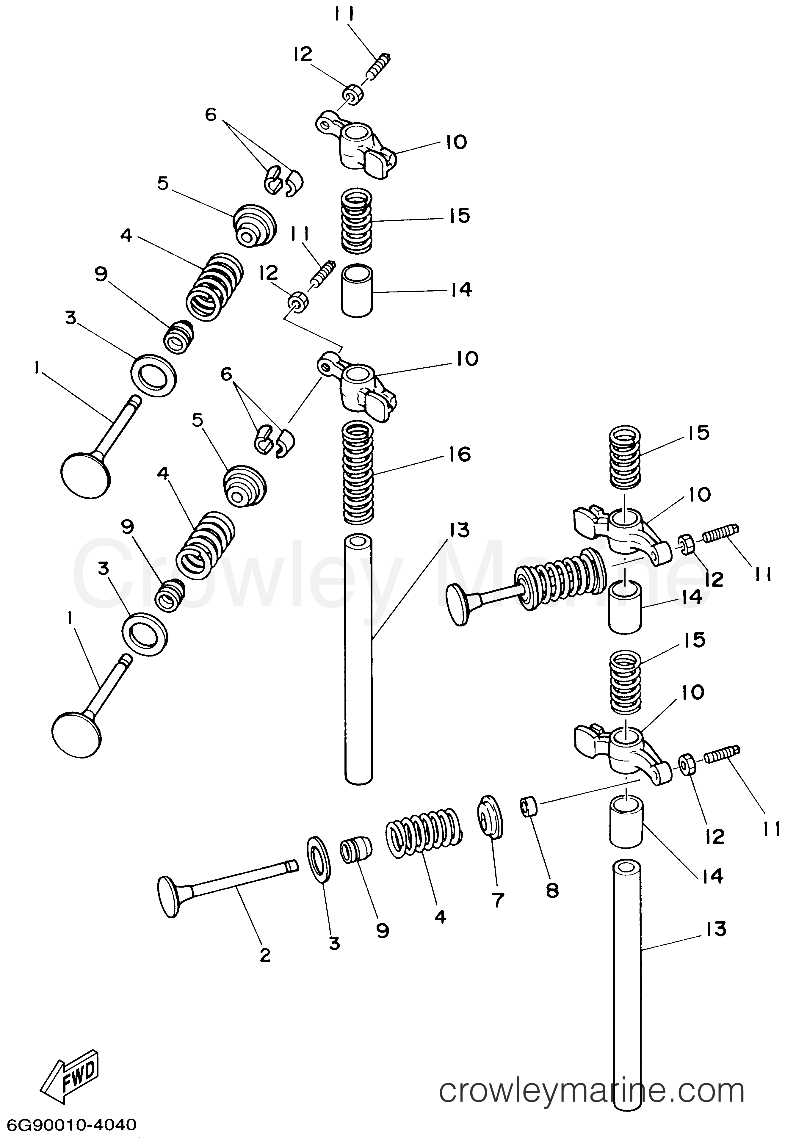 Yamaha Motors T9.9ELRA - VALVE