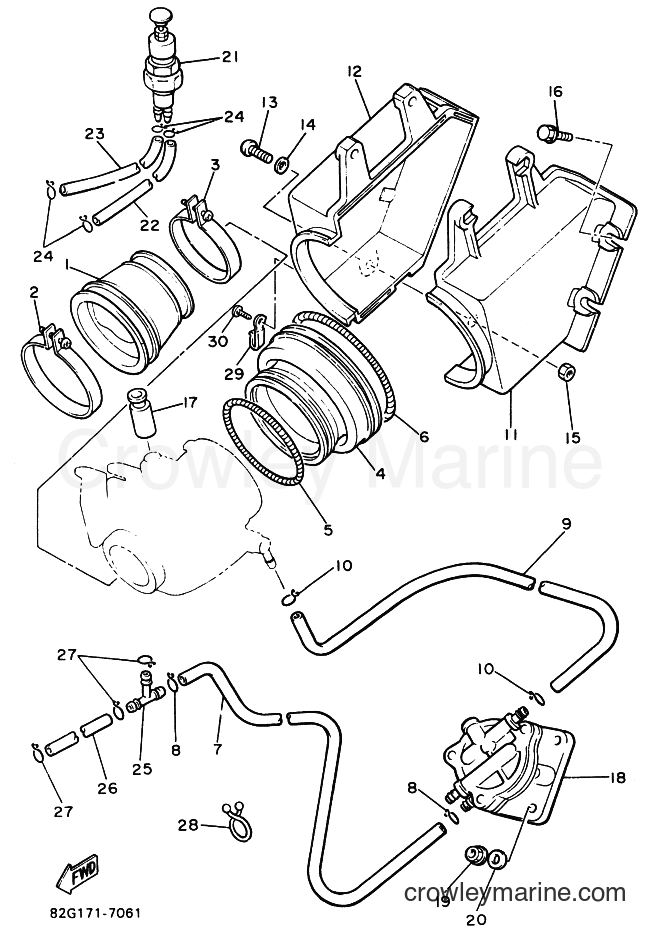 Yamaha Motors BR250 (84E0) [030] - INTAKE