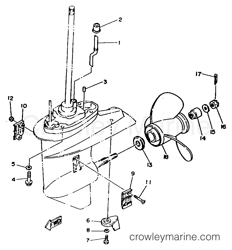 Yamaha Motors C30ELRR - LOWER DRIVE 2