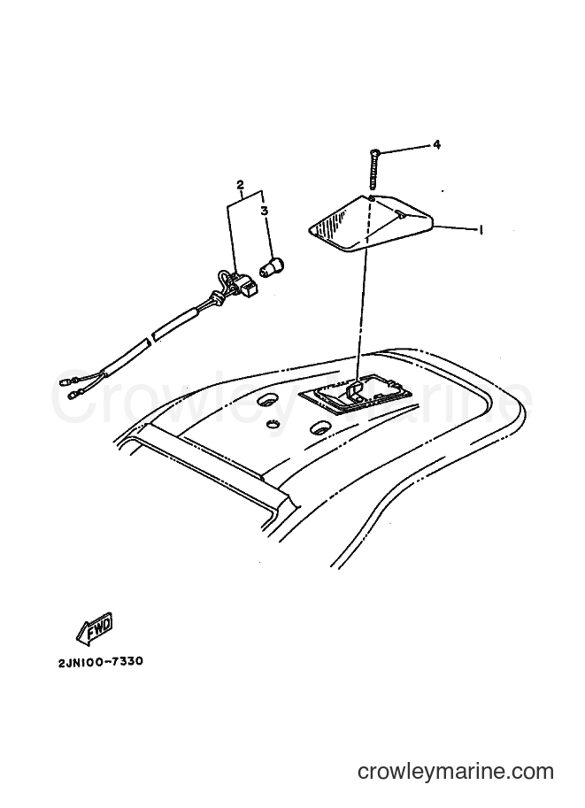 1988 Dirt Bike BW350 - BW350 (2JN0) [010] - TAILLIGHT