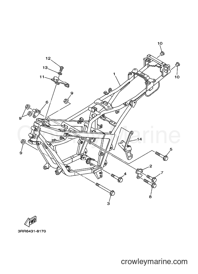 Yamaha Motors TZR150 (3RR6) [010] - FRAME