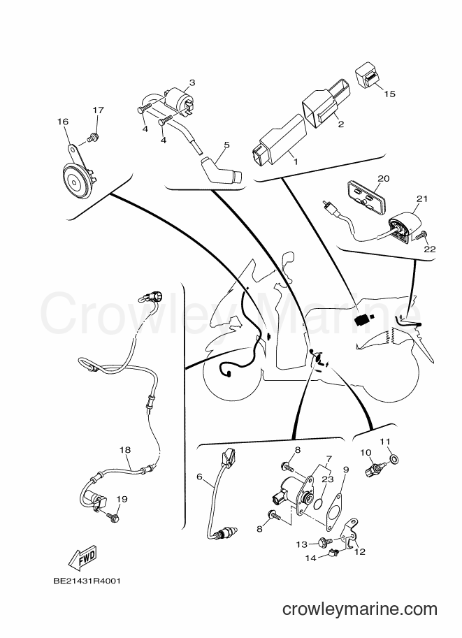2017 Scooter MWS125-C - MWS125-C (BU51) [050] - ELECTRICAL 2