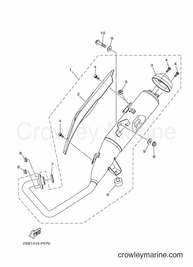 Yamaha Motors YS125-5C (BT41) [010] - EXHAUST
