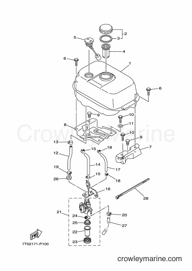 2016 Snowblower YT660 - YT660 (7T02) [010] - FUEL TANK
