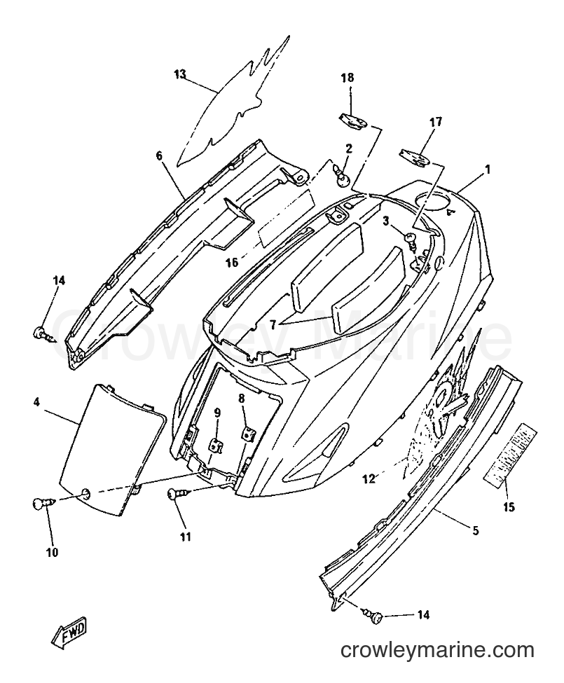 1996 Scooter CY50R - CY50R (3WG6) [999] - SIDE COVER