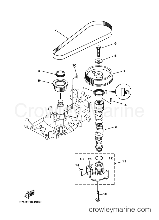 Yamaha Motors F30ELHC (69H4) [380] - OIL PUMP