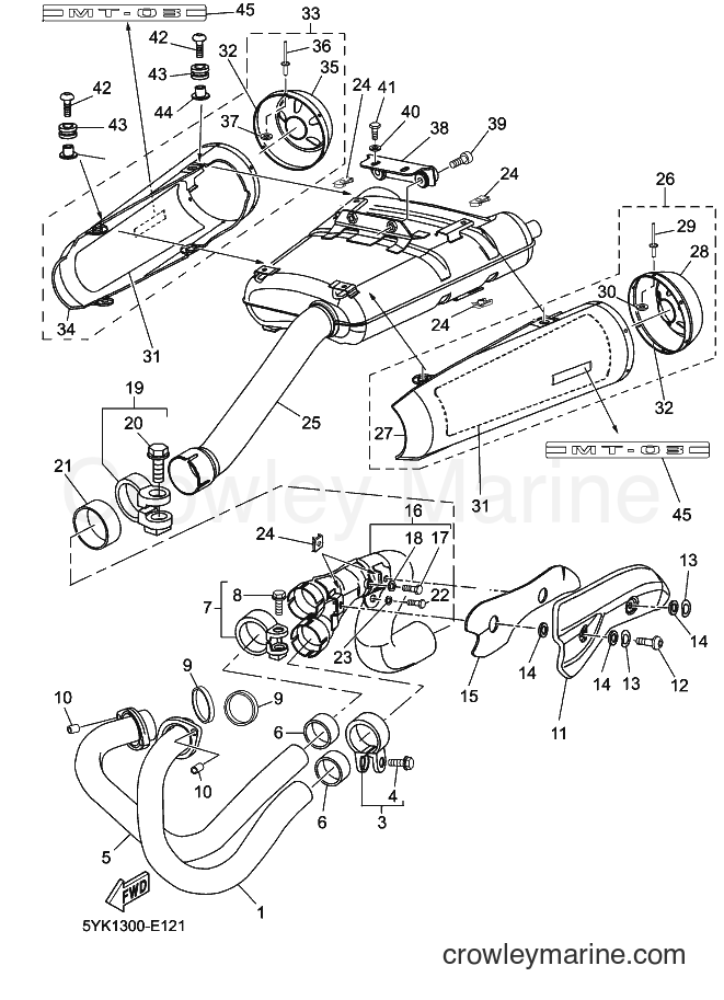 Yamaha Motors MT03 (5YK4) [020] - EXHAUST