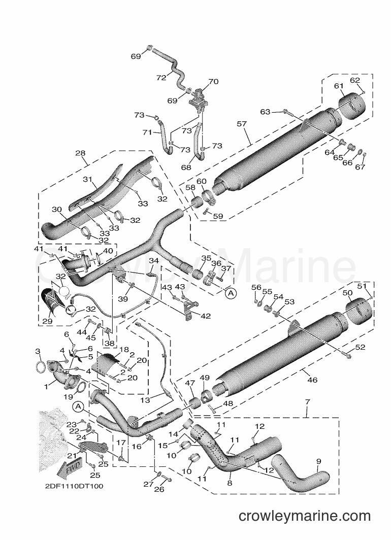 Yamaha Motors XV1900FDD (2DF4) [010] - EXHAUST