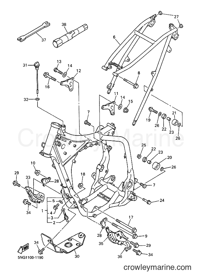 2002 Dirt Bike WR426F - WR426F (5NG6) [100] - FRAME