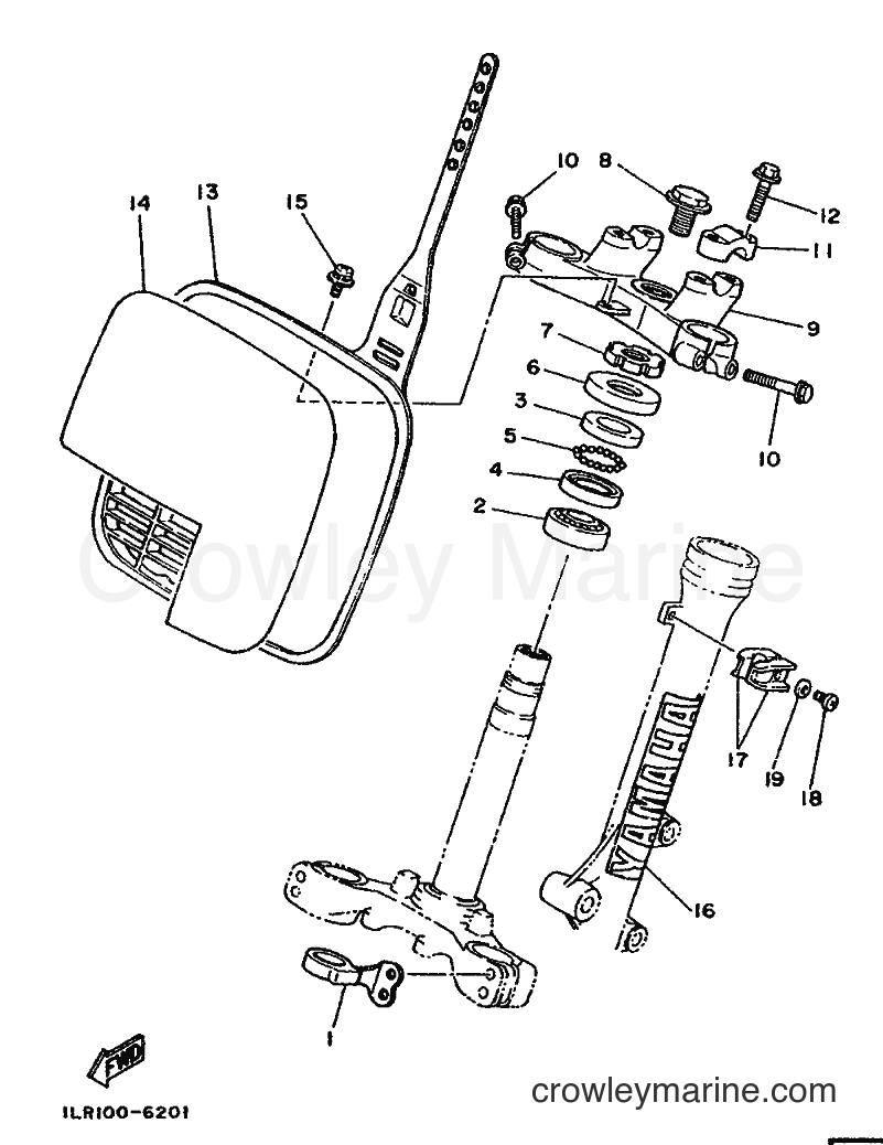 1987 Dirt Bike YZ80 - YZ80 (2JF) [999] - STEERING