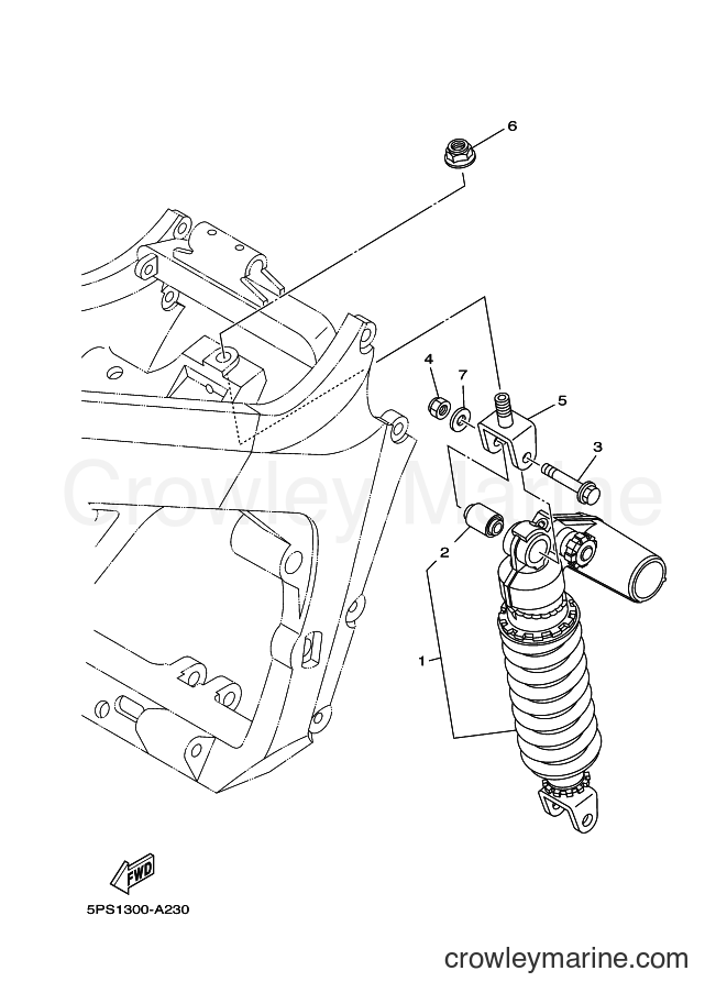 Yamaha Motors TDM900 (5PSE) [010] - REAR SUSPENSION