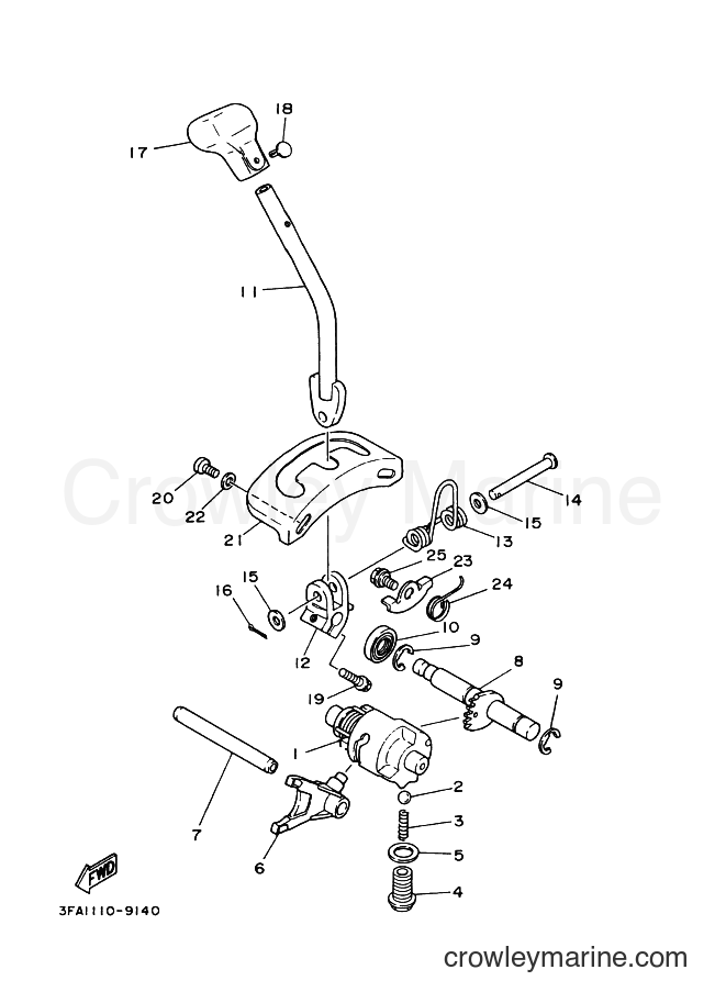 Yamaha Motors YFA1 (3FA8) [010] - SHIFT CAM & FORK