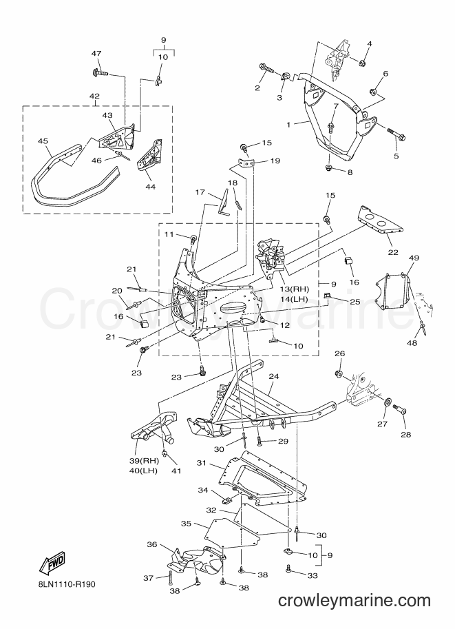 2016 Snowmobile SRV10SP - SRV10SP (8LN1) [010] - FRAME 1