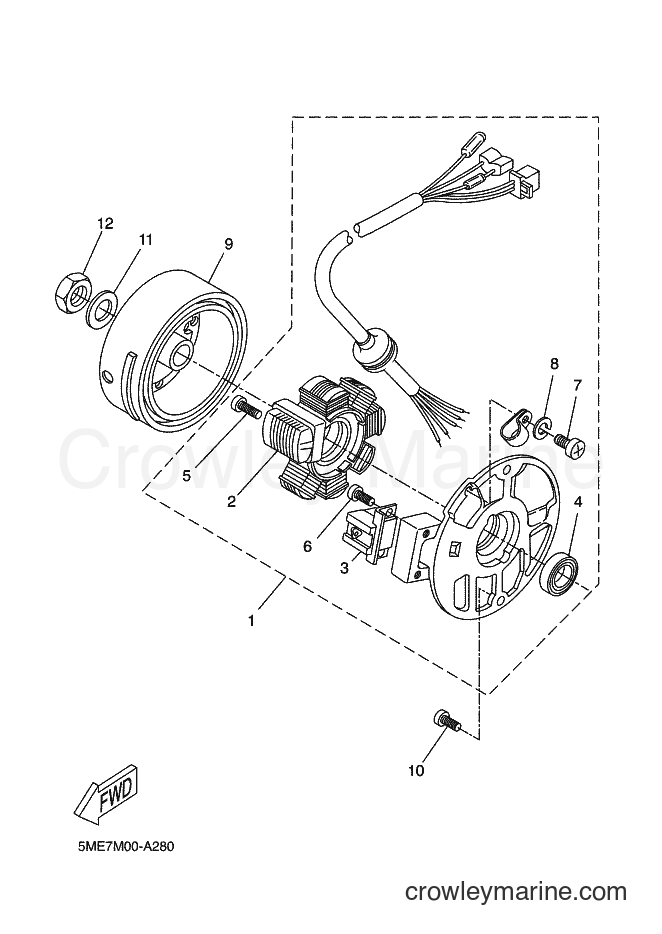 Yamaha Motors YQ100 (5ME7) [010] - GENERATOR