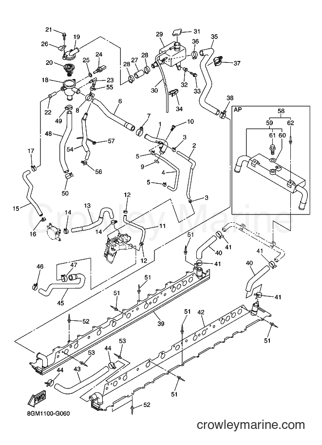 2008 Snowmobile RS10GTA - RS10GTA (8HC3) [020] - RADIATOR & HOSE