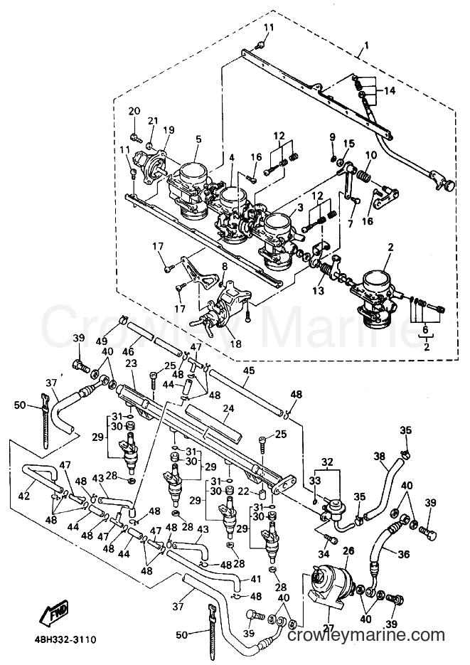 1998 Street Bike GTS1000 - GTS1000 (4BH7) [010] - INTAKE 2