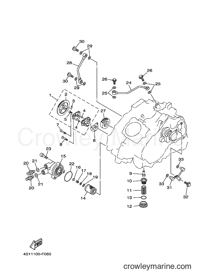 2008 ATV YFM400FWN - YFM400FWN (4S16) [010] - OIL PUMP