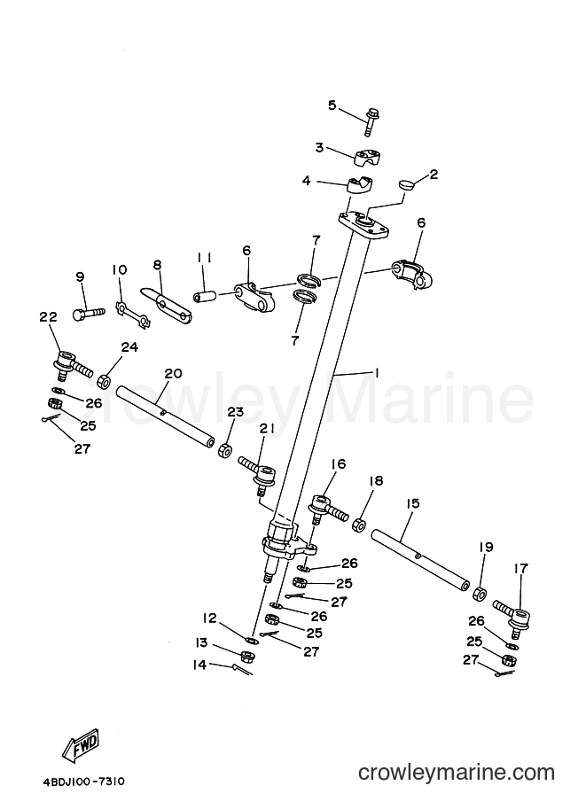 Yamaha Motors YFB250 (4BDR) [010] - STEERING